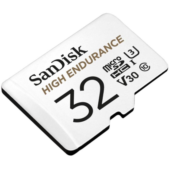 KARTA SANDISK HIGH ENDURANCE microSDHC 32GB V30 z adapterem  (rejestratory i monitoring)