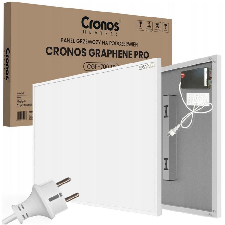 Panel grzewczy IR CRONOS Graphene PRO CGP-700TWP White