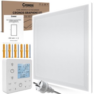 Panel grzewczy IR CRONOS Graphene LED CGL-420TP White Cool