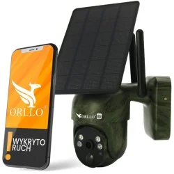 Kamera IP Orllo Bezprzewodowa 4G LTE Obrotowa z Panelem Solarnym ORLLO TZ1 MORO