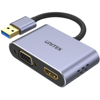 Adapter Unitek V1304A USB-A na HDMI i VGA, FullHD