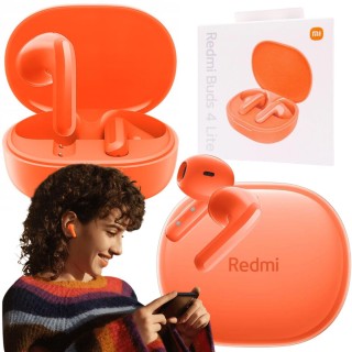 Słuchawki Xiaomi Redmi Buds 4 Lite pomarańczowe
