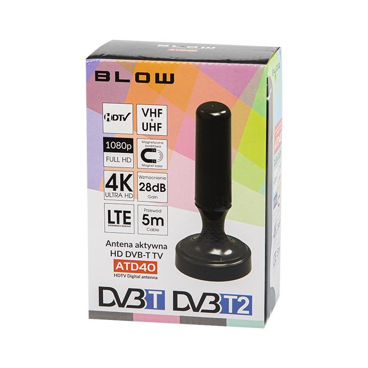 Antena DVB-T BLOW ATD40 aktywna wewnętrzna