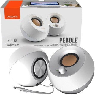 Głośniki komputerowe Creative Pebble 2.0 USB biały