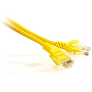 PATCHCORD SKRĘTKA GETFORT CAT.5E UTP 0,25m żółty