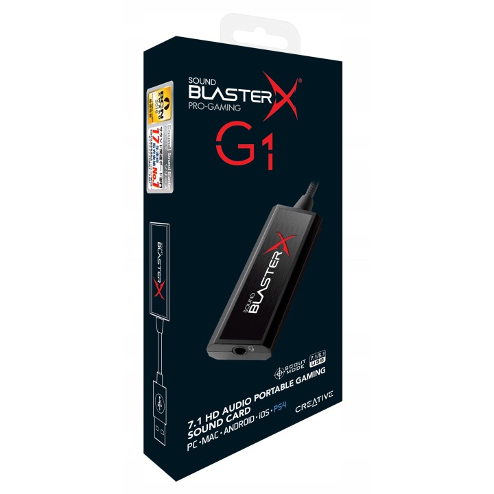 Karta dźwiękowa Creative Sound BlasterX G1 zewnętrzna