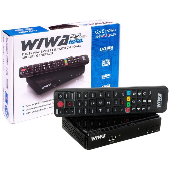 Tuner DVB-T/T2 WIWA H.265 LITE