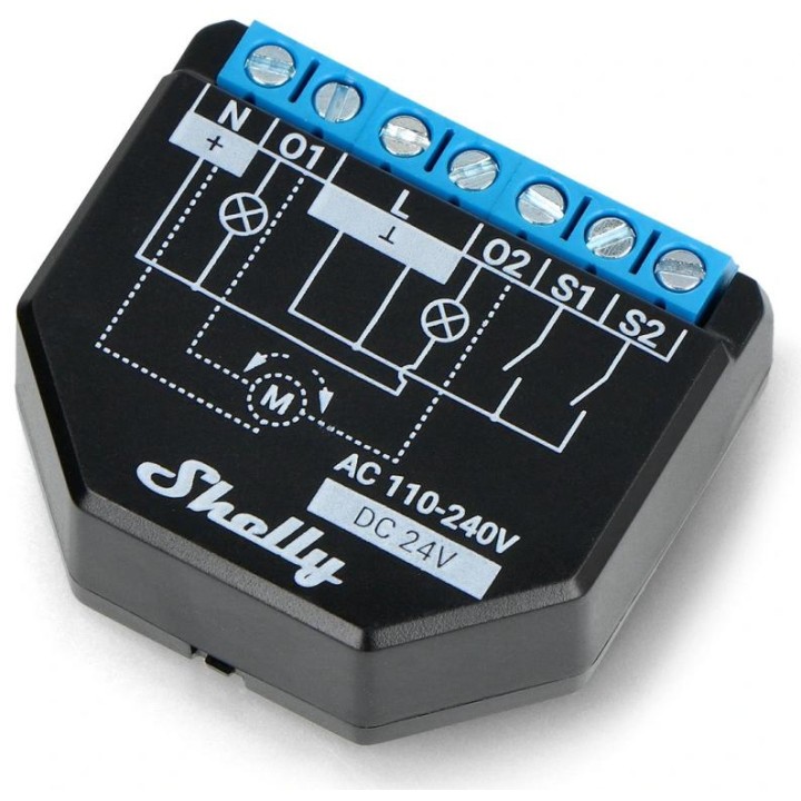 Shelly Plus 2PM Sterownik 2-kanałowy przekaźnik roletowy z pomiarem energii WIFI