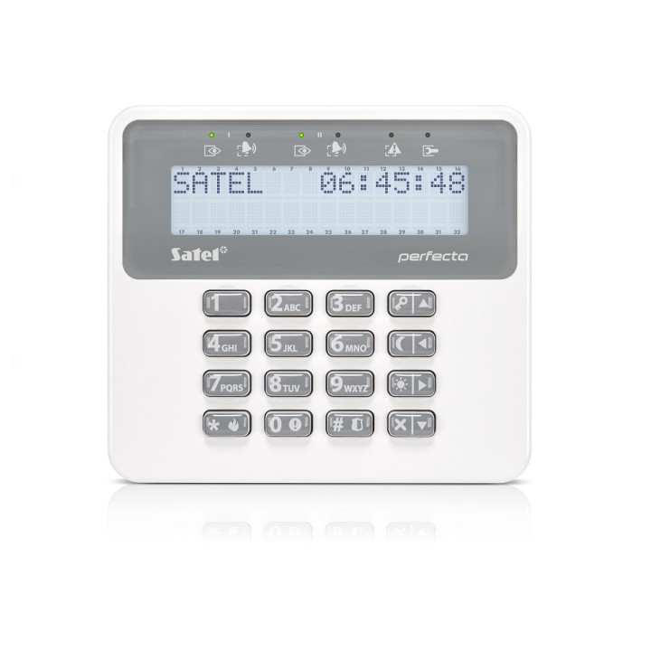 System alarmowy Satel Perfecta 16, 8 czujek ruchu, LCD, aplikacja mobilna