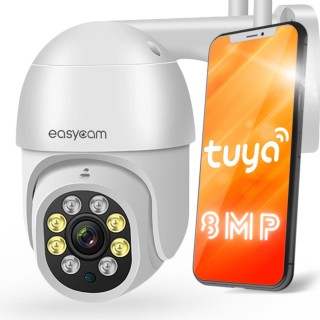 Kamera IP EasyCam obrotowa zewnętrzna WiFi Tuya 8MP 4 x zoom EC-8PT4L4IR