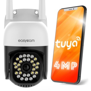 Kamera IP EasyCam obrotowa zewnętrzna WiFi LED 25m Tuya 4MP 4 x zoom EC-4PT12L16IR