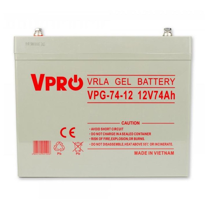 Akumulator Volt Polska GEL VPRO Solar 12V 74Ah