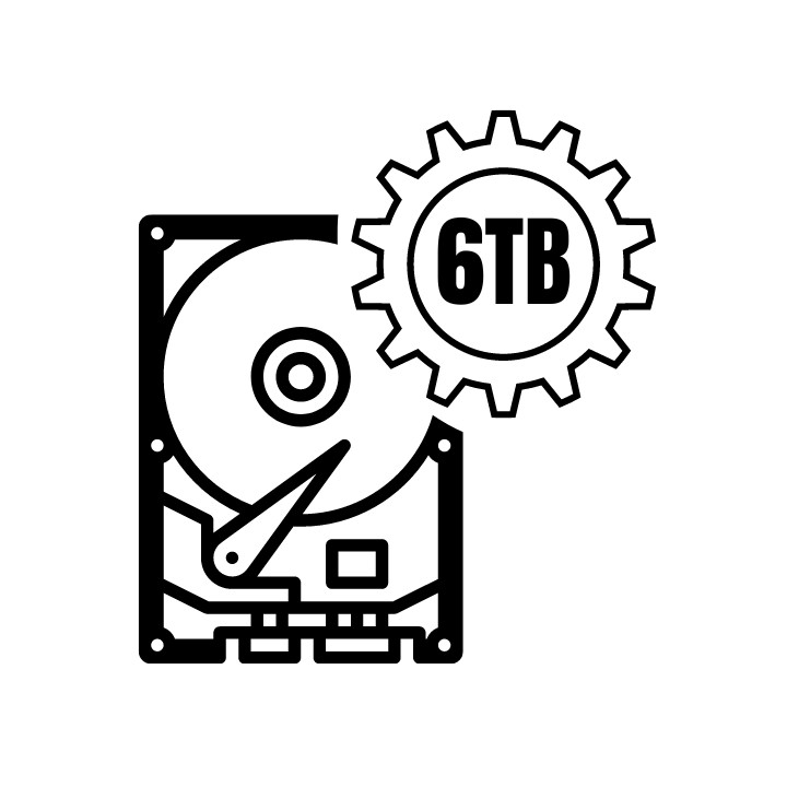 Dopłata do dysku zestaw monitoringu z 1TB na 6TB (SKU: 39645)
