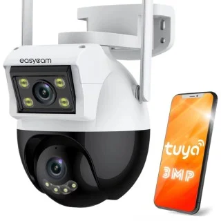 Kamera IP EasyCam obrotowa zewnętrzna dual WiFi 4MP (2MP + 2MP) 4x zoom Tuya EC-4PTZ8DL