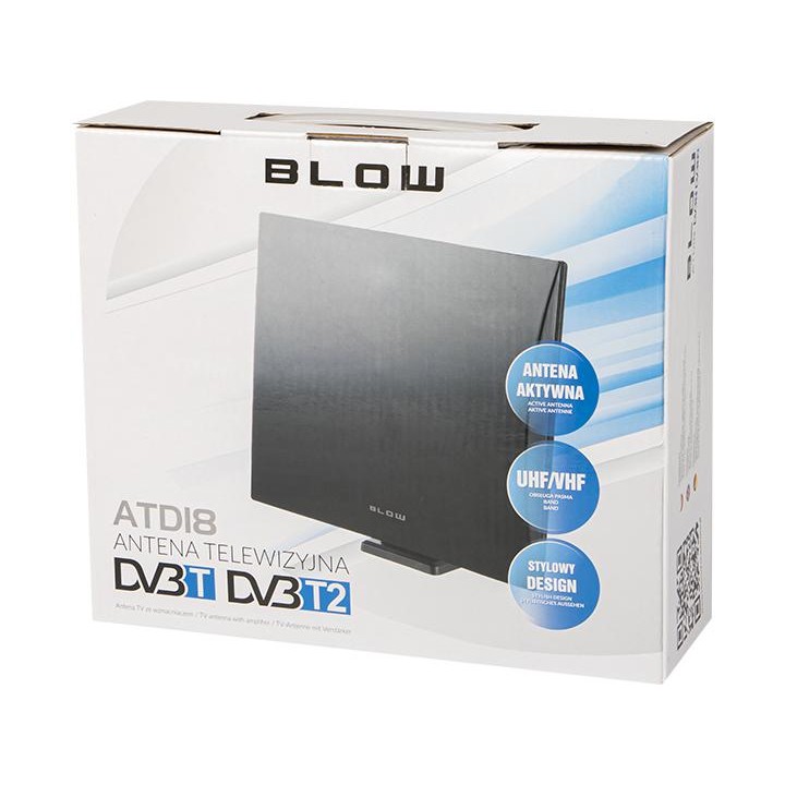 Antena DVB-T panelowa BLOW ATD18 aktywna wewnętrzna