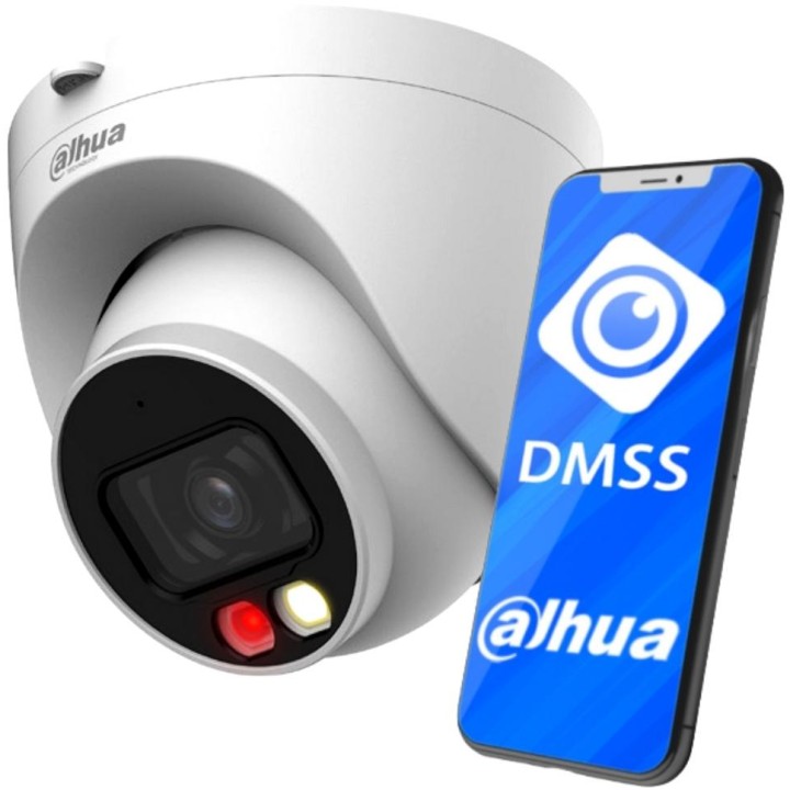 Zestaw monitoringu IP Dahua Basic NVR 4 kamery kopułowe 4MPx