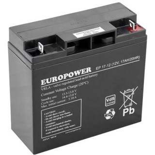 Akumulator AGM EUROPOWER serii EPL 12V 17Ah (Żywotność 15 lat)