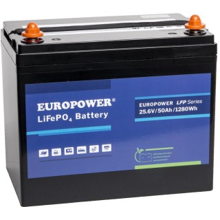 Akumulator LiFePO4 EUROPOWER serii LFP 25,6V 50Ah (Żywotność *2000 cykli)