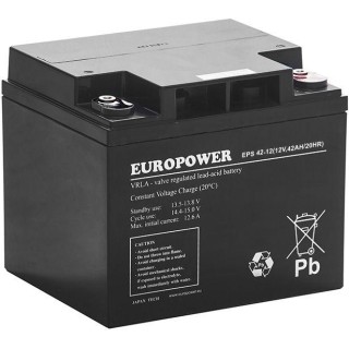 Akumulator AGM EUROPOWER serii EPS 12V 42Ah (Żywotność 8-12 lat)