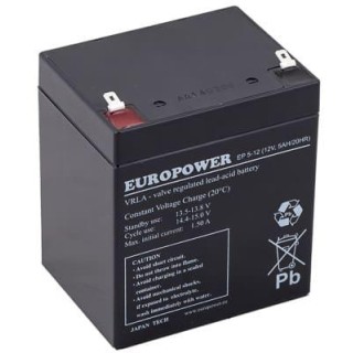 Akumulator AGM EUROPOWER serii EP 12V 5Ah T1 (Żywotność 6-9 lat)