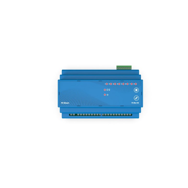 Bezprzewodowy przekaźnik na szynę din niebieski PS-08 230 Tech Sterowniki