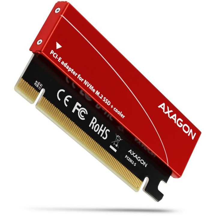 Axagon PCEM2-S Adapter wewnętrzny PCIe x16, 1x M.2 NVMe M-ke