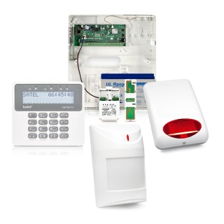Zestaw alarmowy SATEL PERFECTA 16, Klawiatura LCD, 1 czujnik ruchu, sygnalizator zewnętrzny SP-4001, powiadomienie GSM