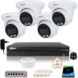 Zestaw monitoringu IP DAHUA 4 kamery IPC-HDW2549TM-S-IL-0280B 5Mpx
