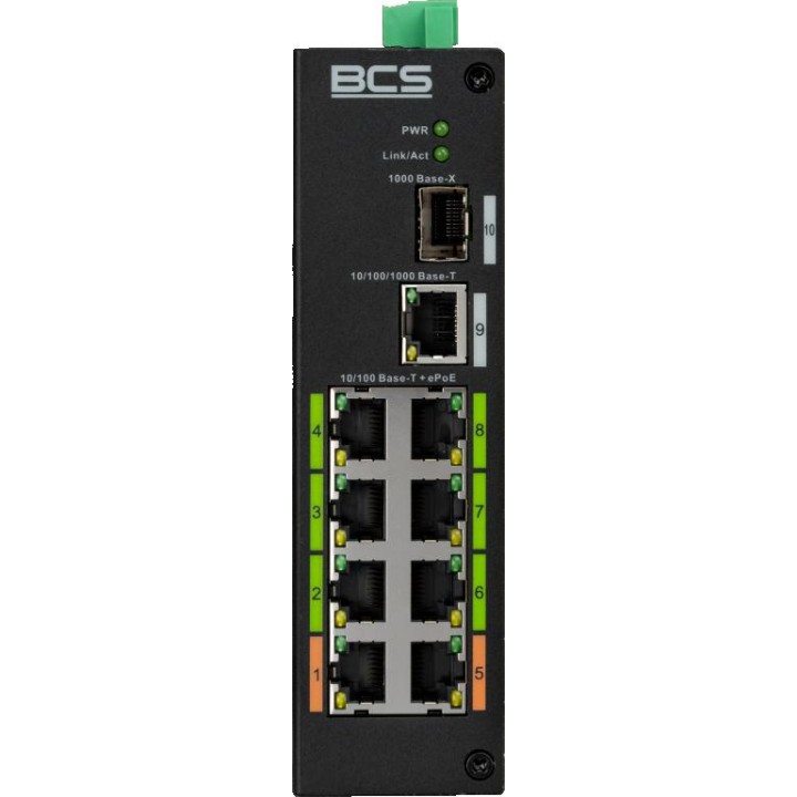 Switch PoE BCS LINE BCS-L-SP08E01G-1SFP(2)
