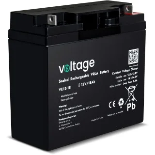 Akumulator AGM Voltage 12V 18Ah VE12-18 (Żywotność 6-9 lat)