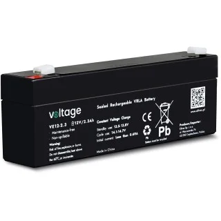 Akumulator AGM Voltage 12V 2,3Ah VE12-2.3 (Żywotność 6-9 lat)