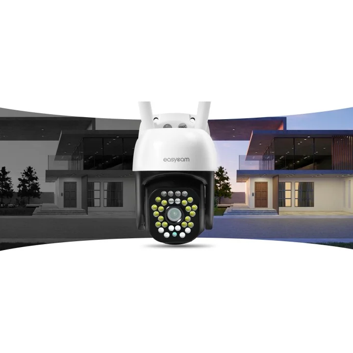 Kamera IP EasyCam obrotowa zewnętrzna WiFi LED 35m Tuya 8MP 4 x zoom EC-8PT12L16IR-AI