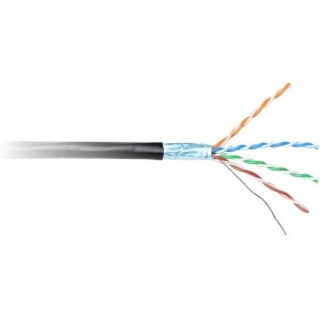 KABEL SKRĘTKA GETFORT CAT.6 F/UTP PVC czarny 1m