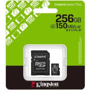 Karta pamięci microSD Kingston Canvas Select Plus microSDXC C10 UHS-I 256GB