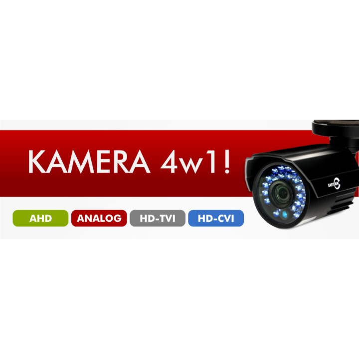 KAMERA 4W1 CVBS/CVI/TVI/AHD 3.6MM FULL HD 1080P
