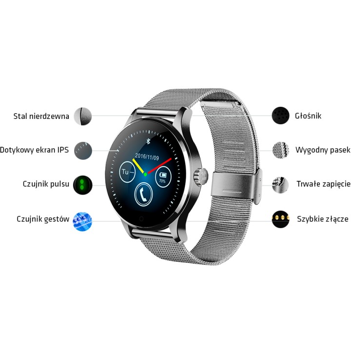 SMARTWATCH OVERMAX TOUCH 2.5 BLACK