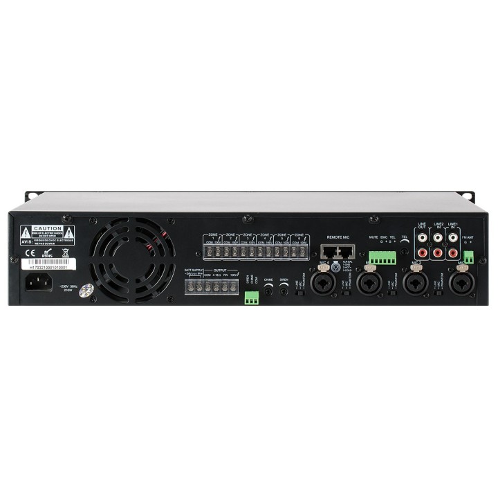 WZMACNIACZ 6-STREFOWY TI-1206S ITC 120W BLUETOOTH/TUNER FM/USB/SD