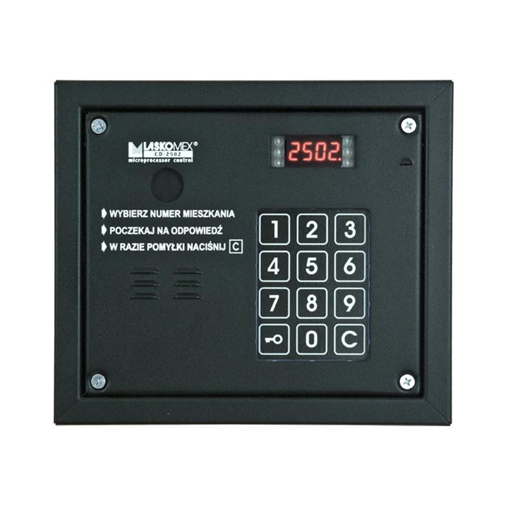 Laskomex CP-2503R czarna Panel audio z czytnikiem kluczy RFID