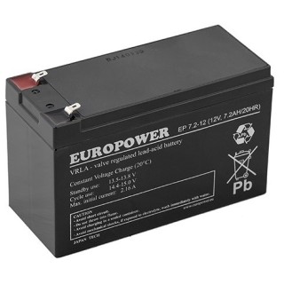 Akumulator AGM EUROPOWER serii EP 12V 7,2Ah