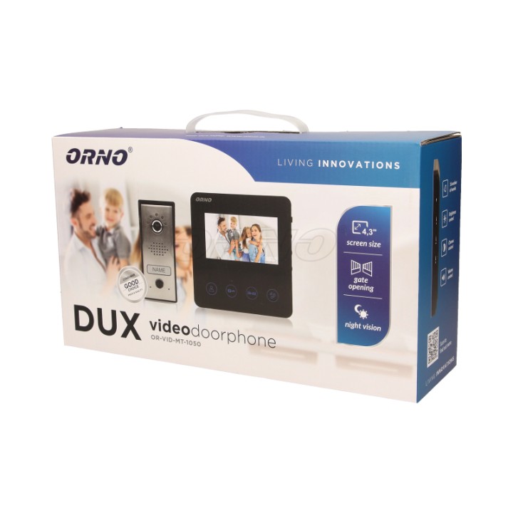 Zestaw ORNO OR-VID-MT-1050 wideodomofonowy DUX 4,3''
