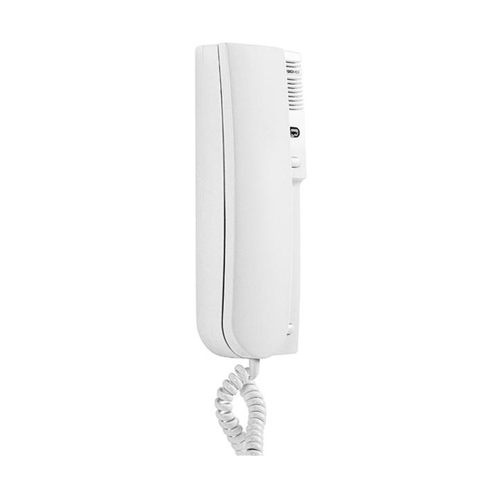 Laskomex LY-8M biały Unifon cyfrowy z sygnalizacją wywołania - LED, regulacją głośności, przycisk sterowania bramą.