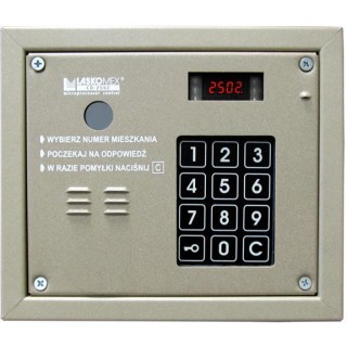 Laskomex CP-2503R beżowy Panel audio z czytnikiem kluczy RFID