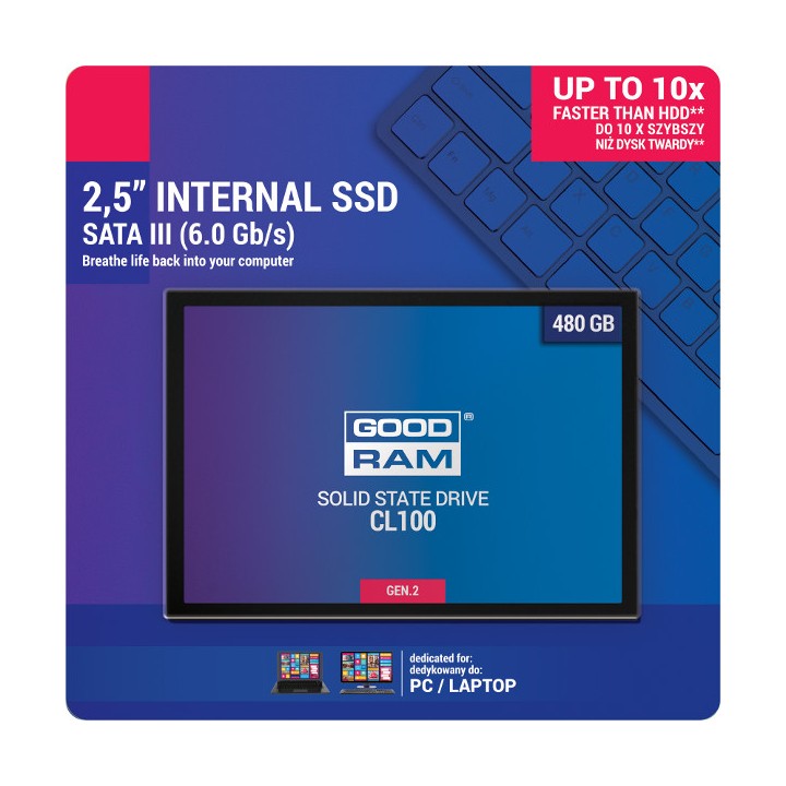 DYSK SSD GOODRAM CL100 G2 480GB SATA3
