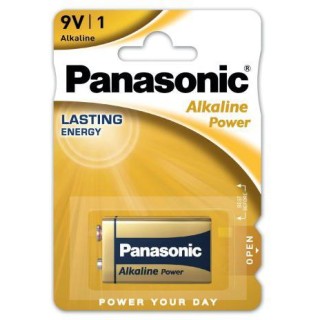 Bateria 6LR61 PANASONIC 9V Alcaline (blister 1 szt.)