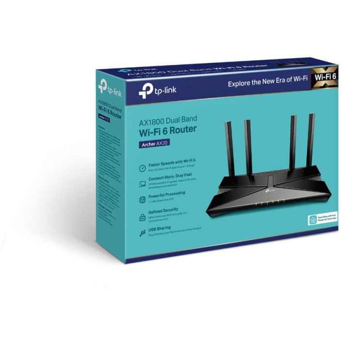 ROUTER TP-LINK ARCHER AX20 Wi-Fi 6