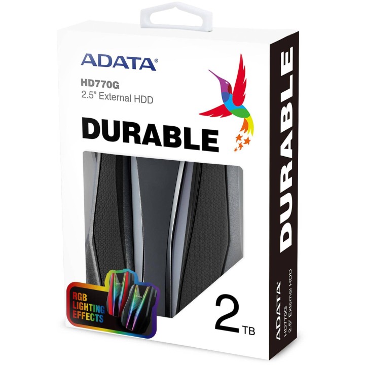 DYSK ZEWNĘTRZNY ADATA Durable HD770G 2TB USB3.2 czarny