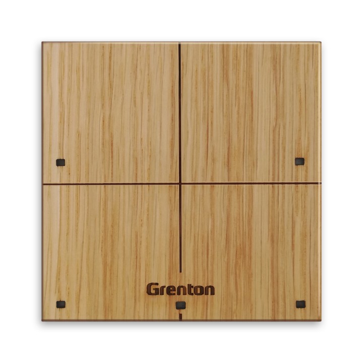 Panel dotykowy TOUCH PANEL 4B jasne drewno z ikonami Grenton