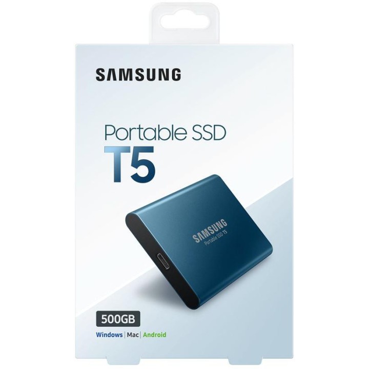 Dysk zewnętrzny SSD Samsung T5 500GB 540/540 MB/s Błękitny