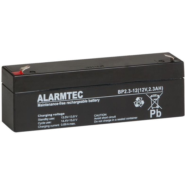 Akumulator AGM ALARMTEC serii BP 12V 2,3Ah