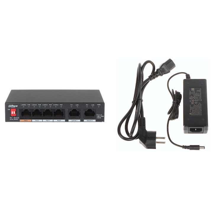 SWITCH DAHUA PFS3006-4GT-60-V2